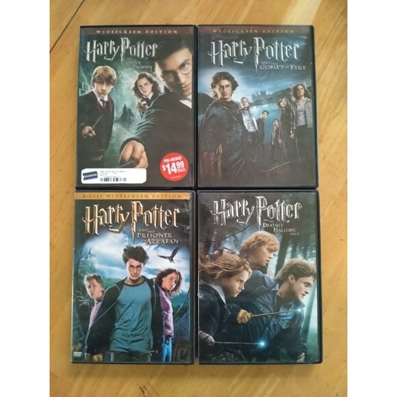 Harry Potter Lot of 4 Movie DVD Collection Great Condition (Bundle of 4) - Picture 1 of 4